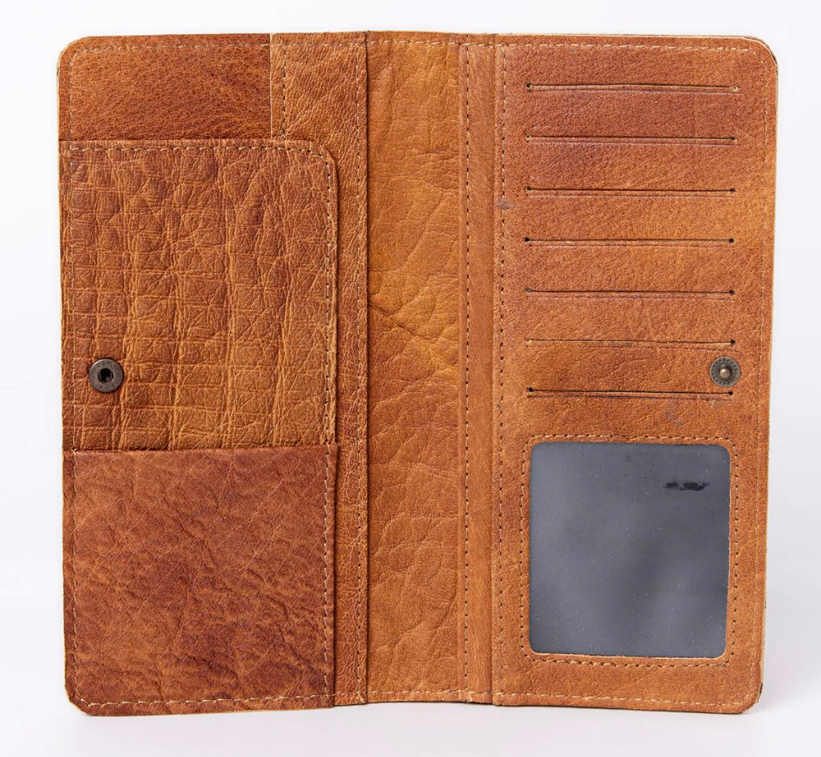 Feather tooled wallet