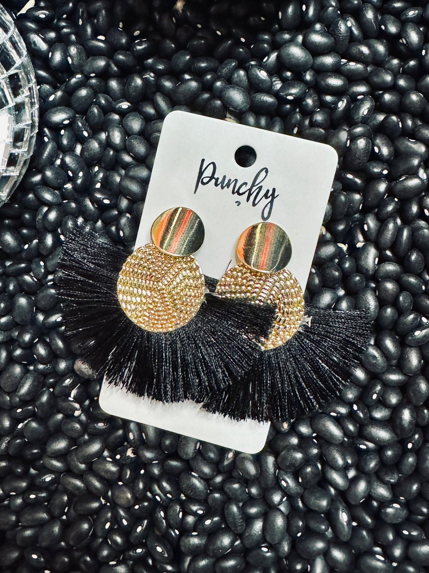 Black tassels